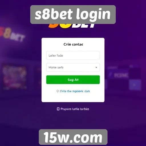 Como criar uma conta no s8bet login